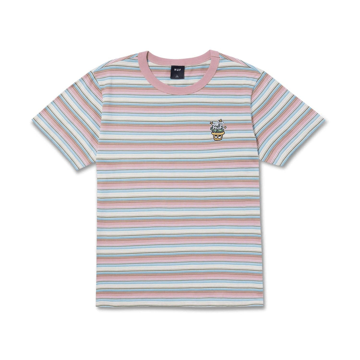 huf t-shirt POT HEAD STRIPED KNIT TOP