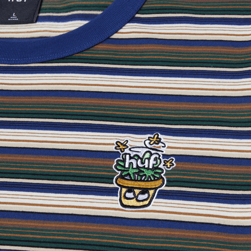 huf t-shirt POT HEAD STRIPED KNIT TOP