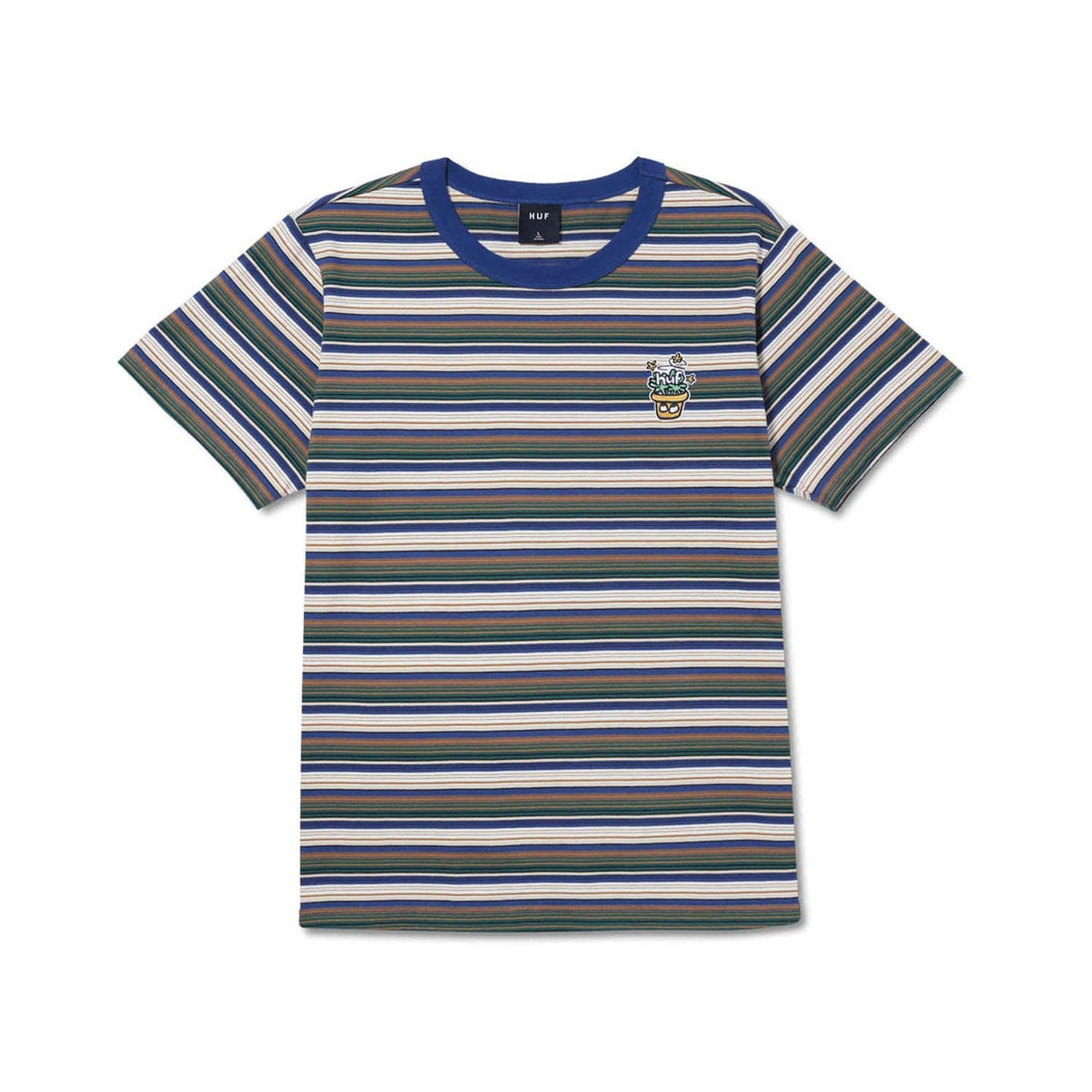 huf t-shirt POT HEAD STRIPED KNIT TOP