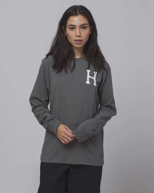 huf Prey Classic H L/S Relax Tee Charcoal foto 2