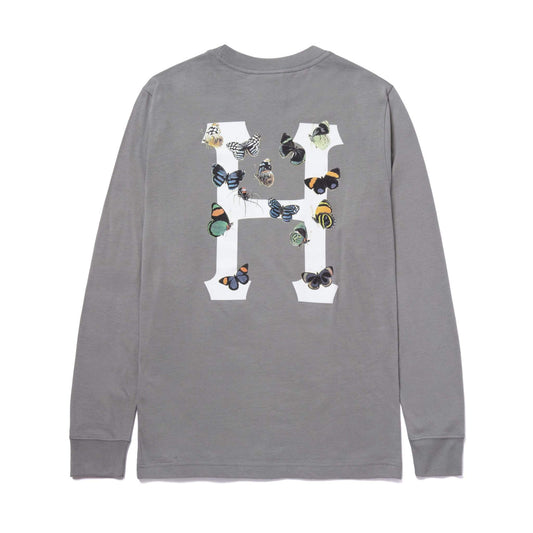 huf Prey Classic H L/S Relax Tee Charcoal foto 5