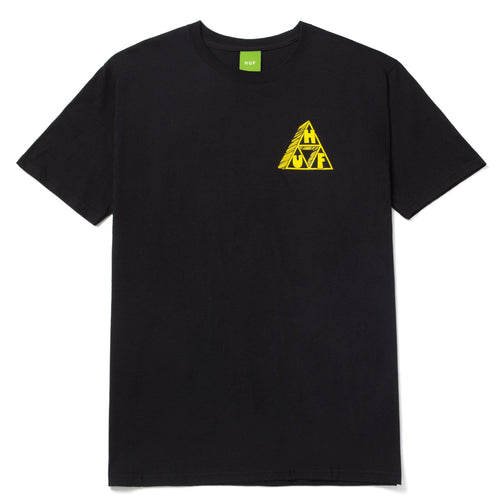 t-shirt huf SATURDAY MORNING TT S/S TEE - BLACK