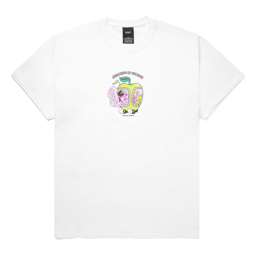 t-shirt huf SHARING IS CARING S/S TEE - WHITE