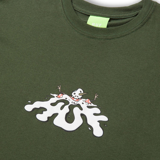 huf SNOWMAN S/S TEE - FOREST GREEN foto 2