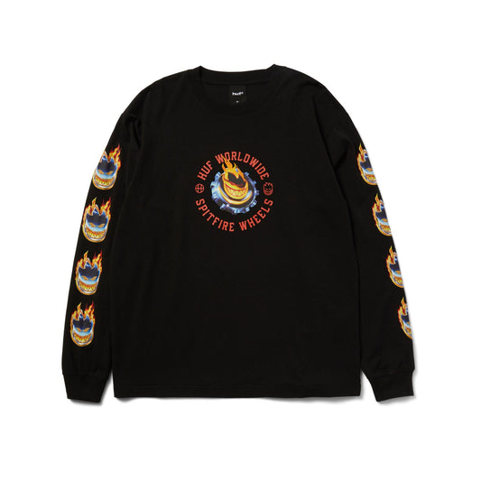 huf Spitfire Chrome Head Ls Tee foto 1