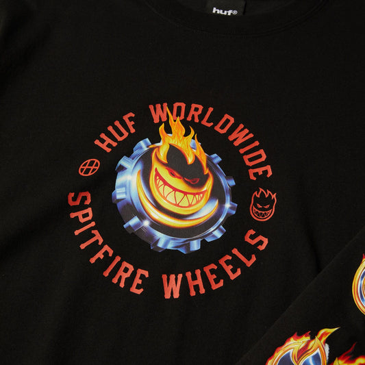 huf Spitfire Chrome Head Ls Tee foto 4