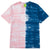 t-shirt huf SPLIT DYE S/S TEE - PINK/NAVY
