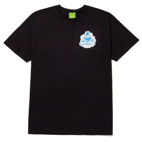 t-shirt huf TEAR A NEW ONE S/S TEE - BLACK