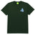 t-shirt huf TESSERACT TT S/S TEE - FOREST GREEN