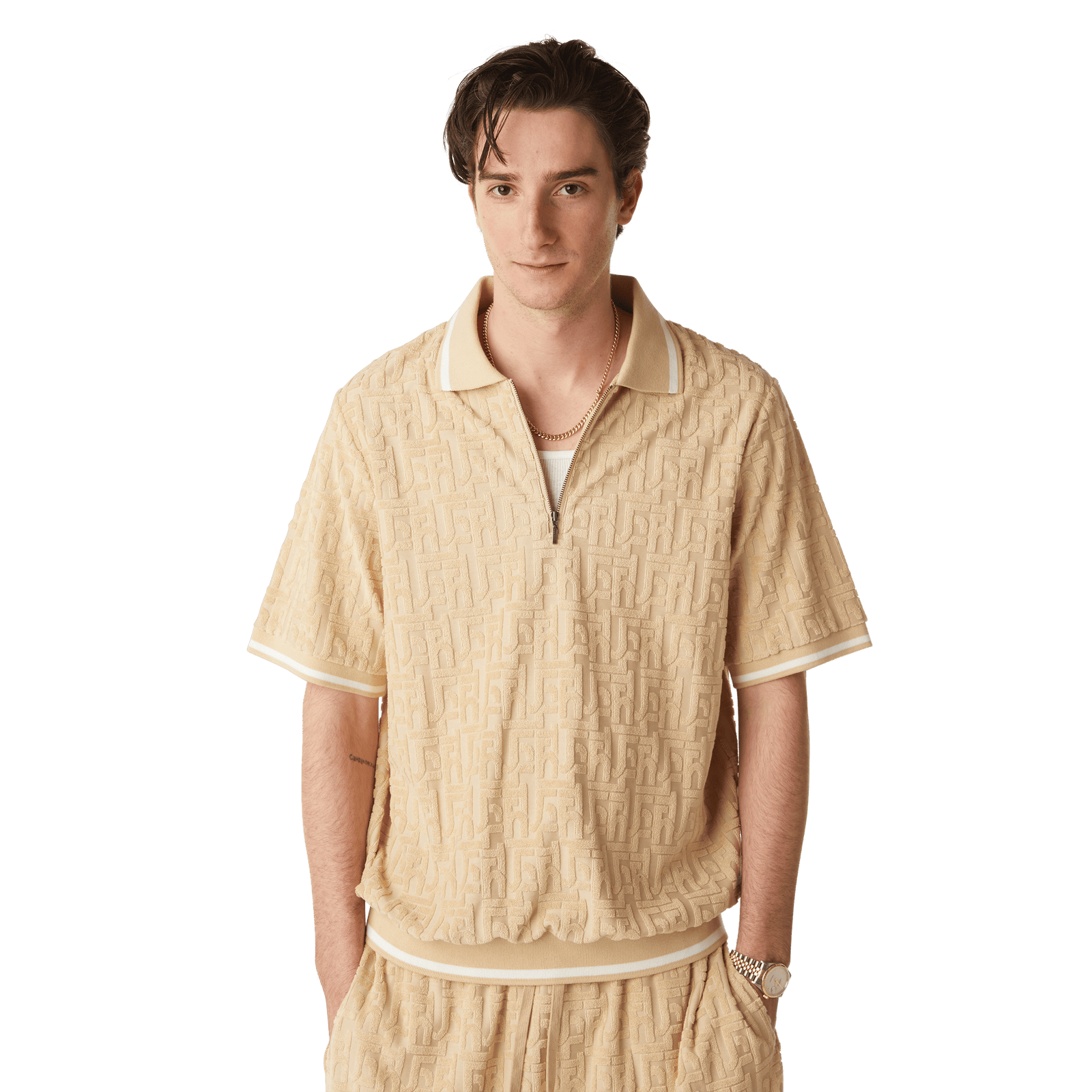 huf t-shirt Tether Jacquard S S Terry Top