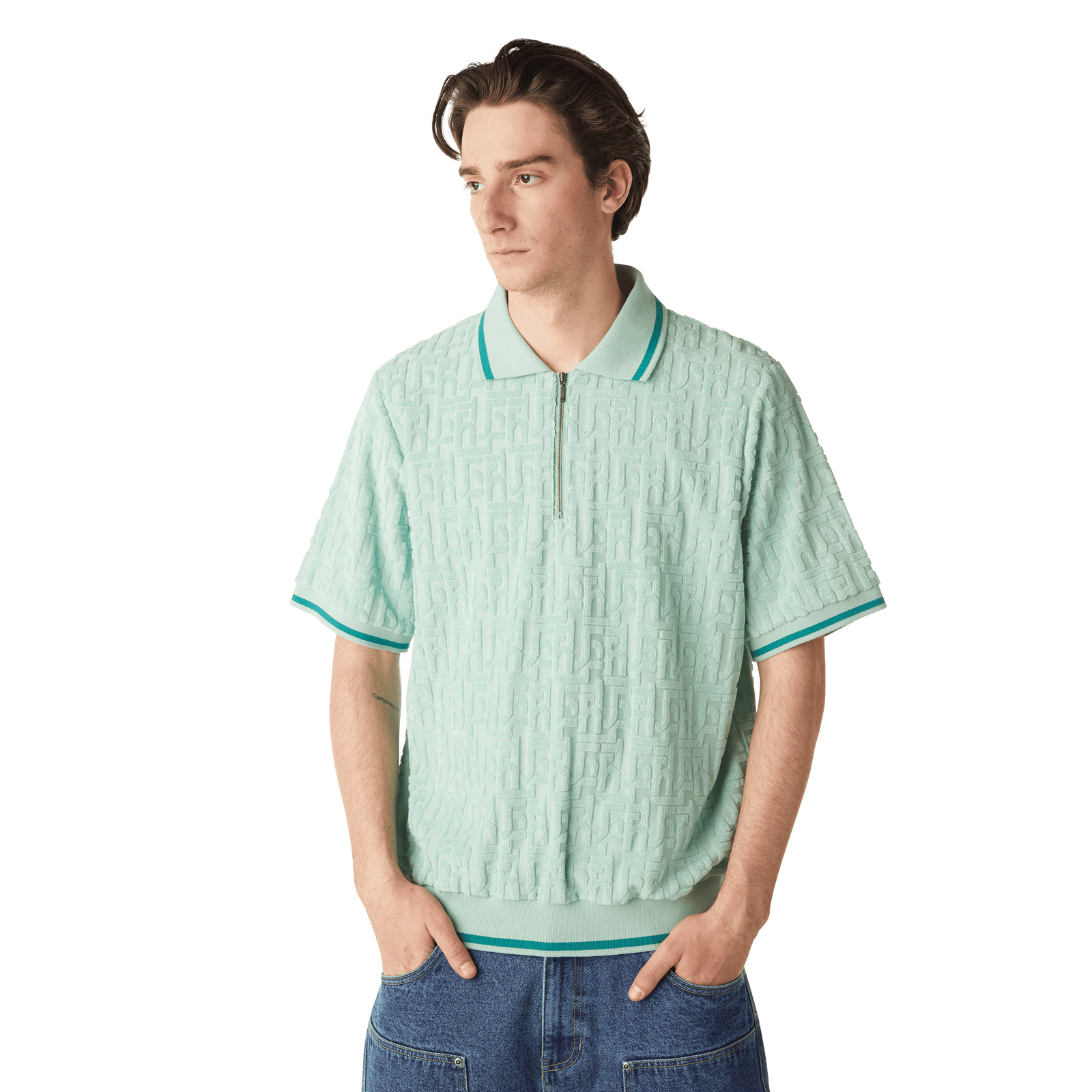 huf t-shirt Tether Jacquard S S Terry Top