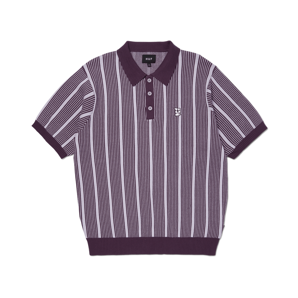 huf t-shirt Trace Stripe S S Knit Top
