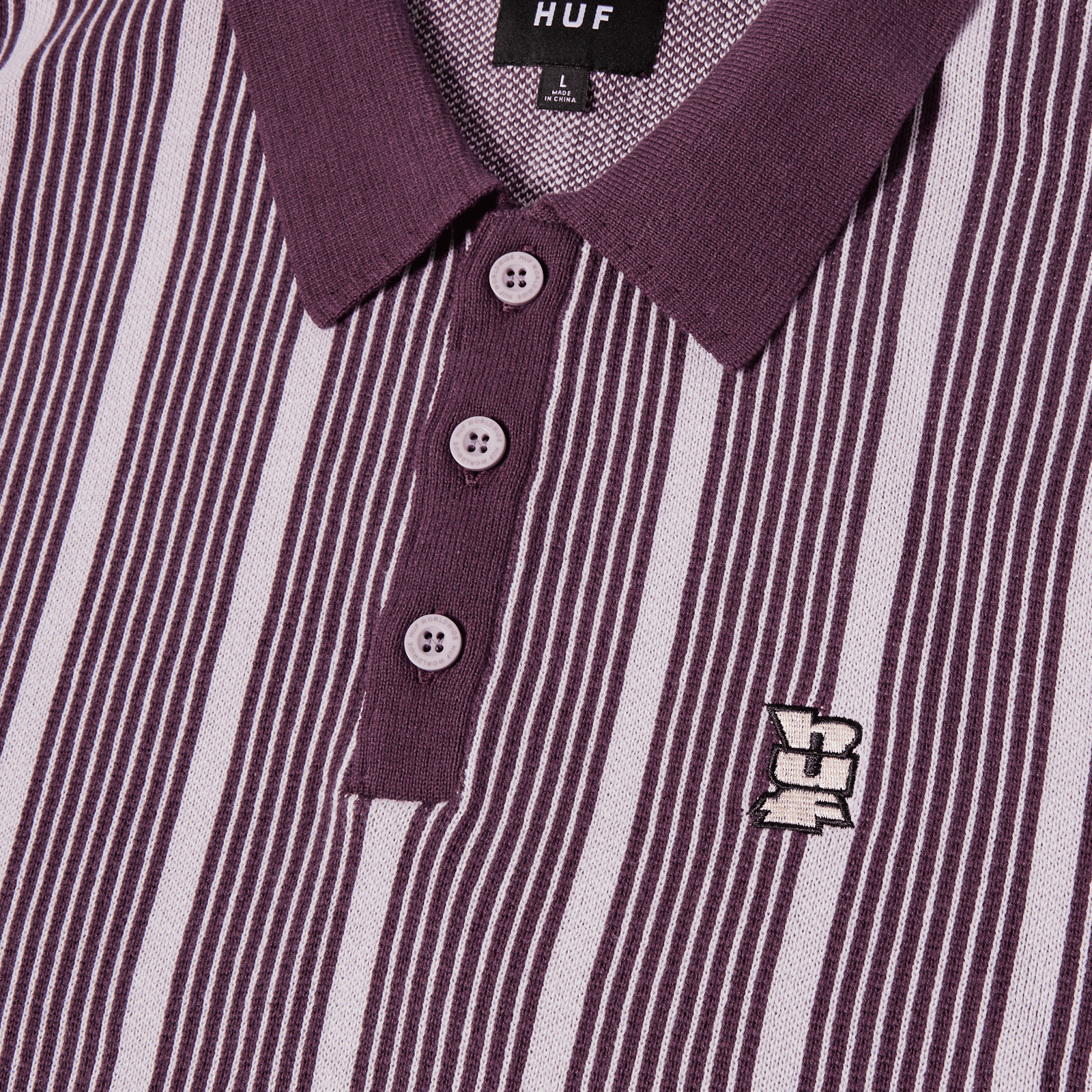 huf t-shirt Trace Stripe S S Knit Top