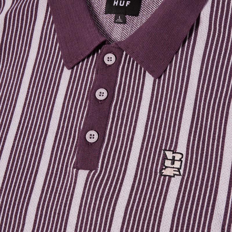 huf t-shirt Trace Stripe S S Knit Top