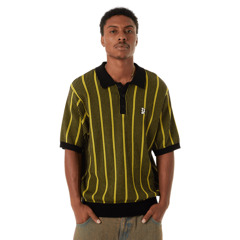 huf t-shirt Trace Stripe S S Knit Top