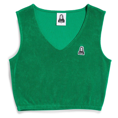 t-shirt huf WAH GWAAN TERRY TANK - GREEN