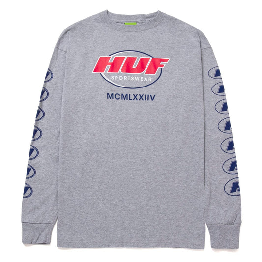 huf WARM UP L/S TEE - ATHLETIC GREY foto 1