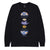 t-shirt huf WE ARE THE WORLD L/S TEE - BLACK