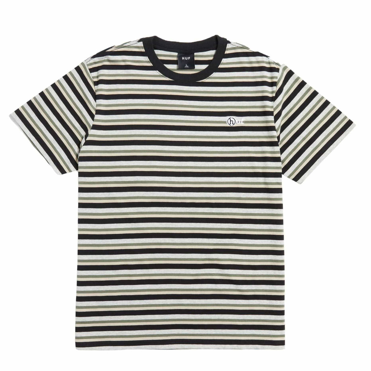 huf t-shirt WEBSTER STRIPE KNIT TOP