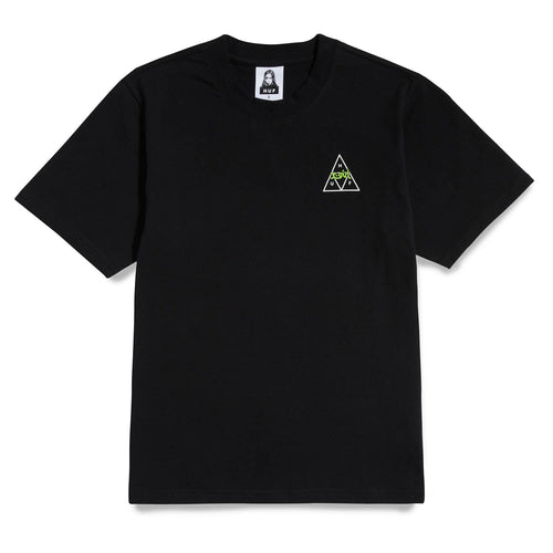 t-shirt huf X-GIRL X HUF S/S RELAX TEE - BLACK