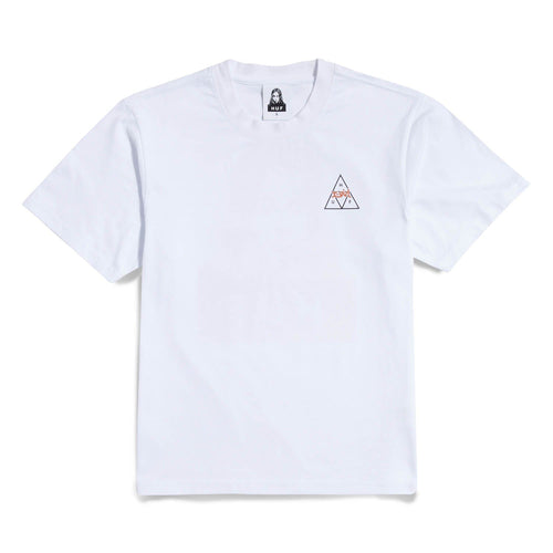 t-shirt huf X-GIRL X HUF S/S RELAX TEE - WHITE