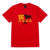 t-shirt huf YOTO YEARS S/S TEE RED