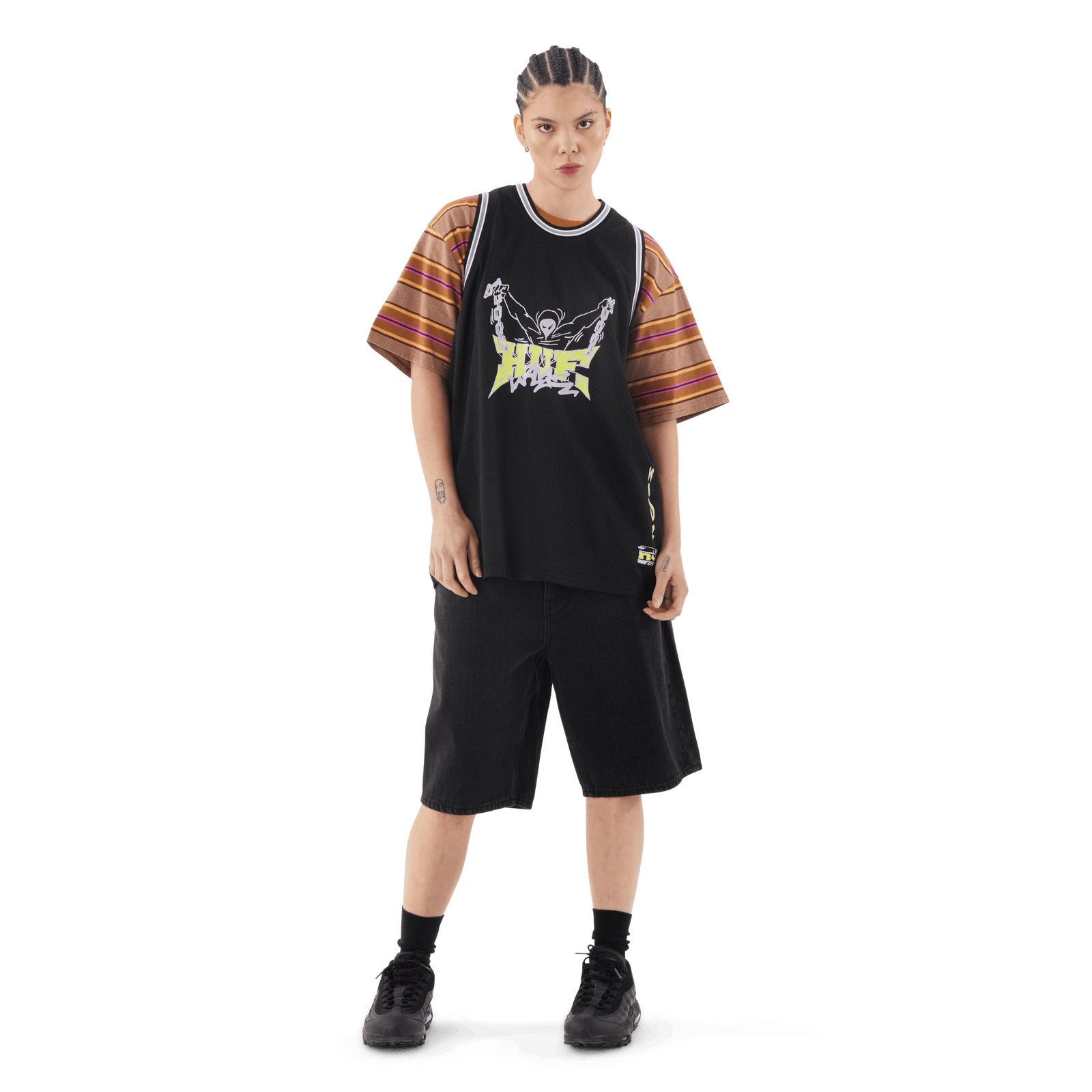 huf t-shirt Zine Mesh Basketball Jersey
