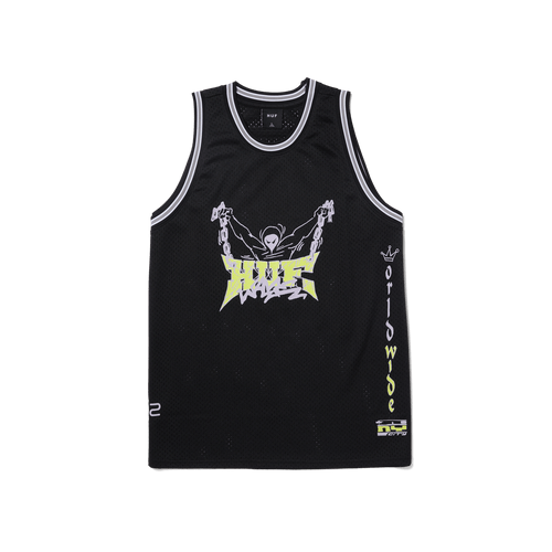 t-shirt huf ZINE MESH BASKETBALL JERSEY