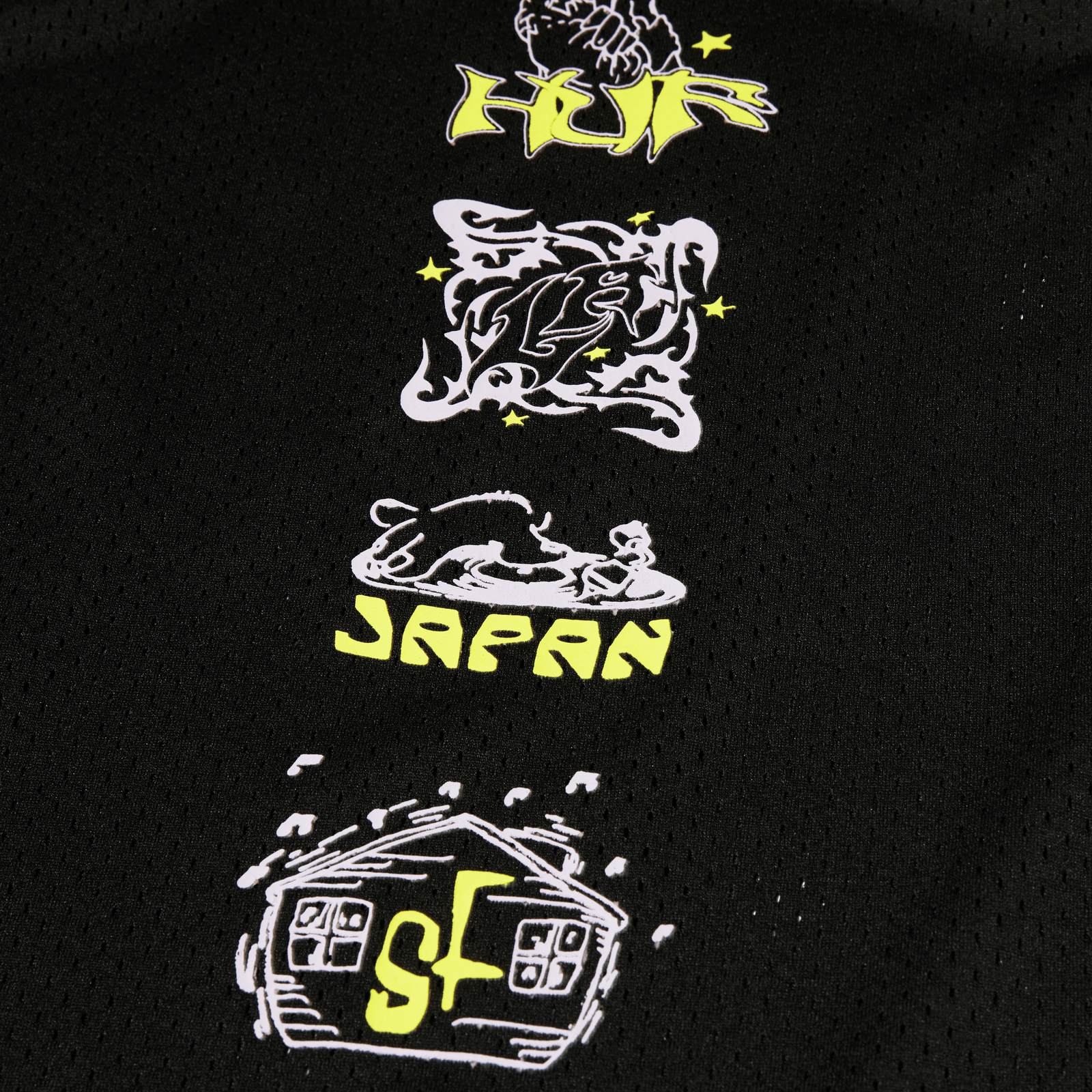 huf t-shirt Zine Mesh Basketball Jersey