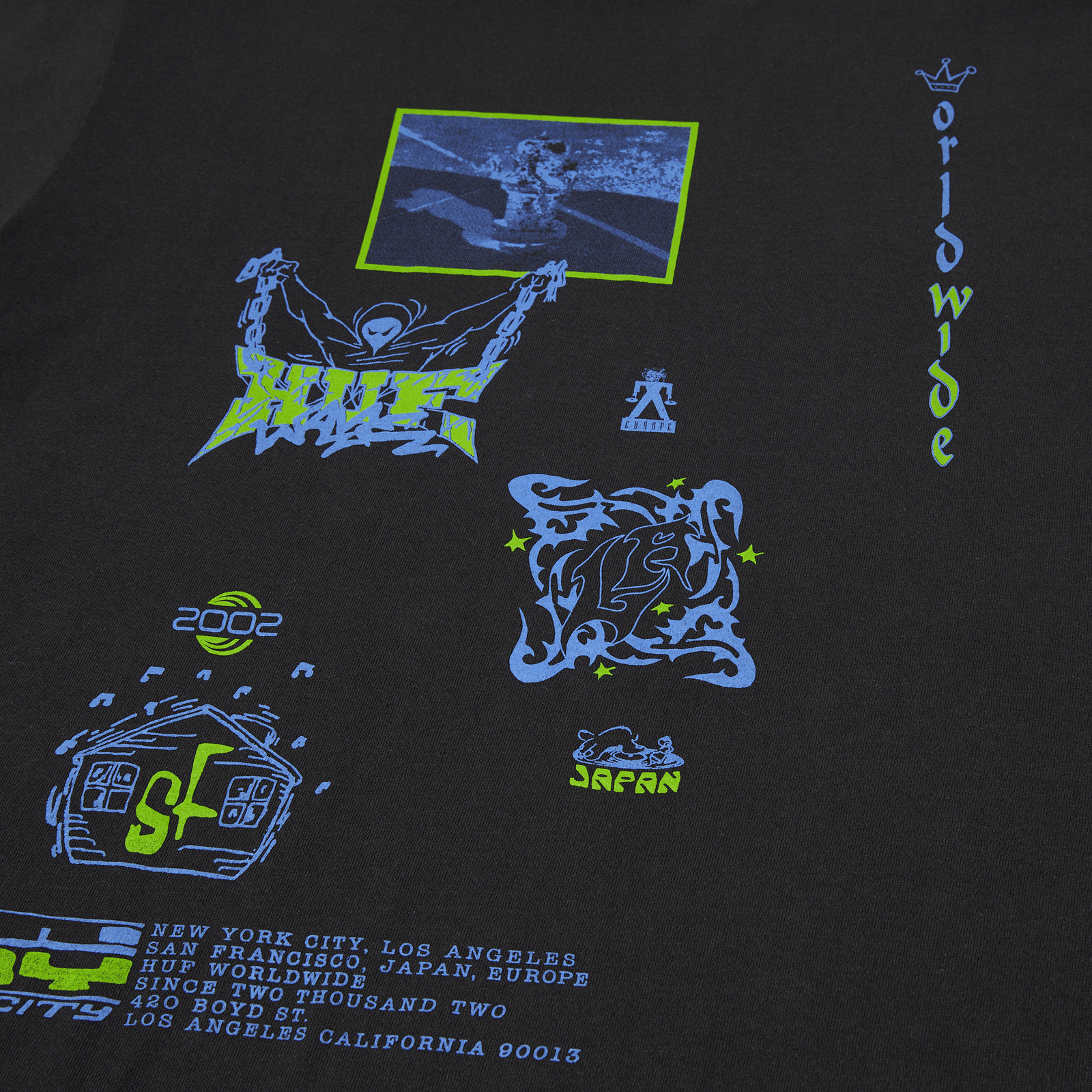 huf t-shirt Zine S S Washed Tee