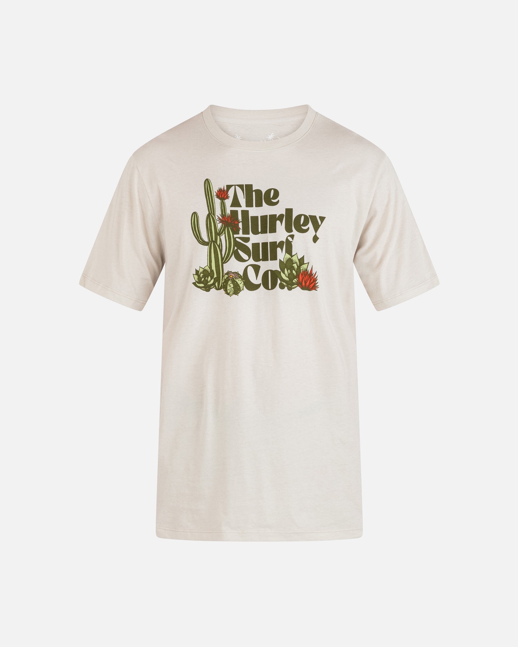 Hurley Herren T-Shirt 'Skull Driftin' – Kurzärmlig, 100% Baumwolle, Mit Soft-Touch-Siebdruck