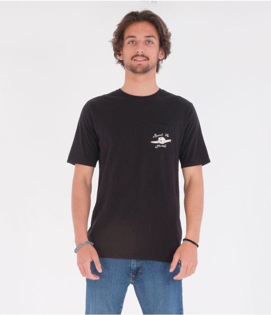 hurley EVERYDAY WASH BORN TO SHRED PKT TEE SS - BLACK foto 3