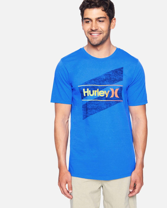 hurley Everyday Wash Oao Slashed Ss Signal Blue foto 1