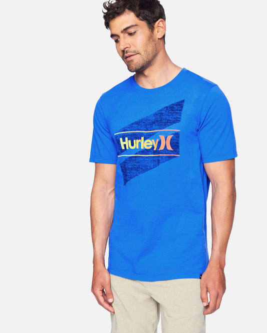 hurley Everyday Wash Oao Slashed Ss Signal Blue foto 4