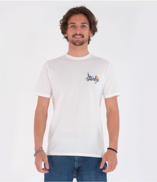 hurley EVERYDAY WASH PARROT BAY TEE SS - WHITE foto 2