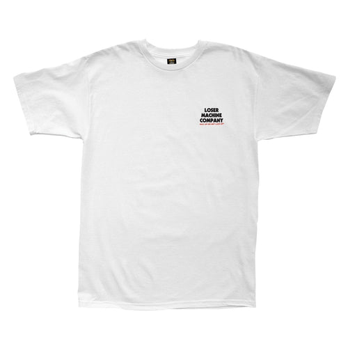 t-shirt loser machine BONDED & INSURED STOCK TEE - WHITE