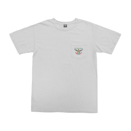 t-shirt loser machine CLASH STOCK POCKET TEE - WHITE
