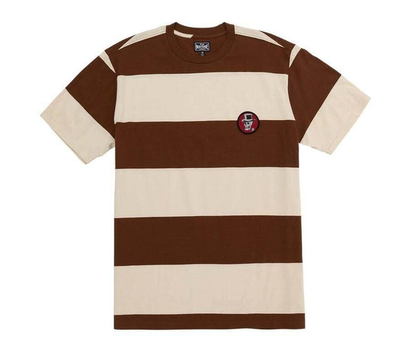 t-shirt loser machine ORTEGA KNITS - BROWN/BONE