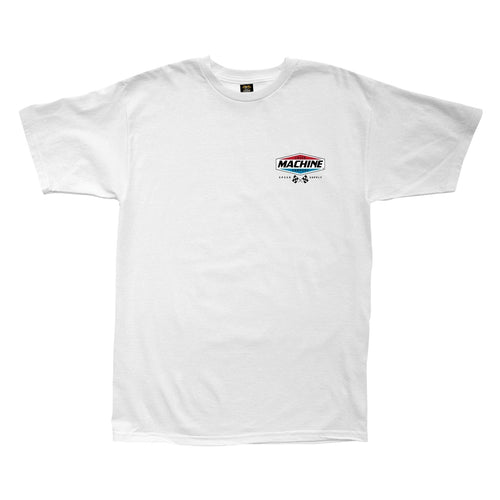 t-shirt loser machine OVERDRIVE HEAVYWEIGHT TEE - WHITE