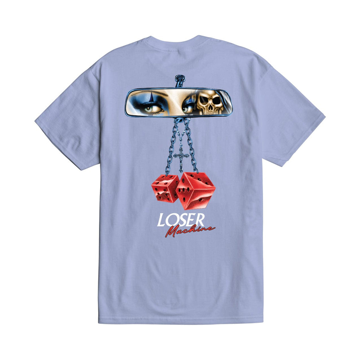 loser machine t-shirt Rear View Stock Tee
