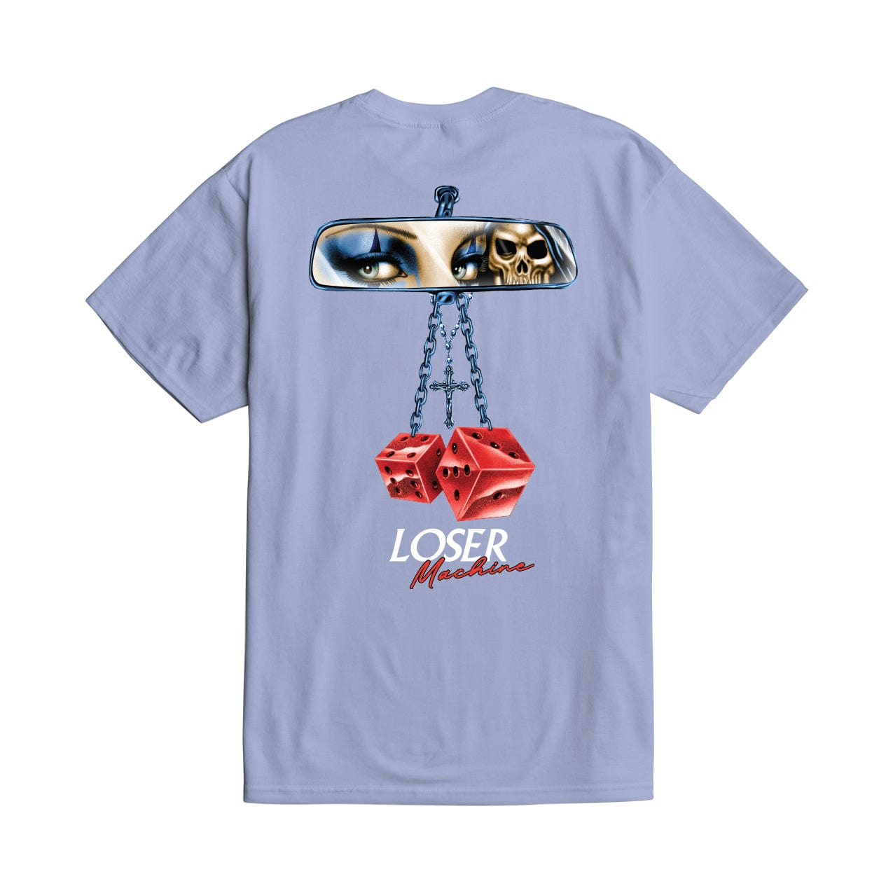 loser machine t-shirt Rear View Stock Tee