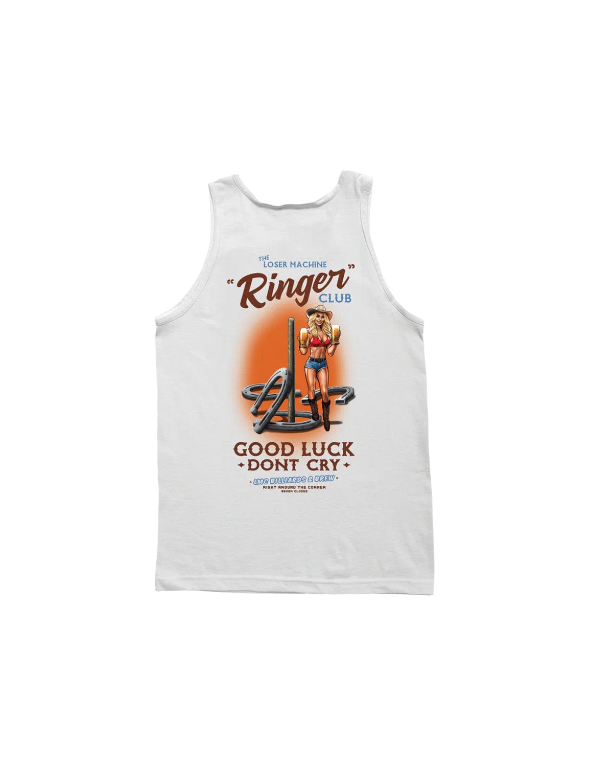 loser machine t-shirt Ringer Club Stock Tank