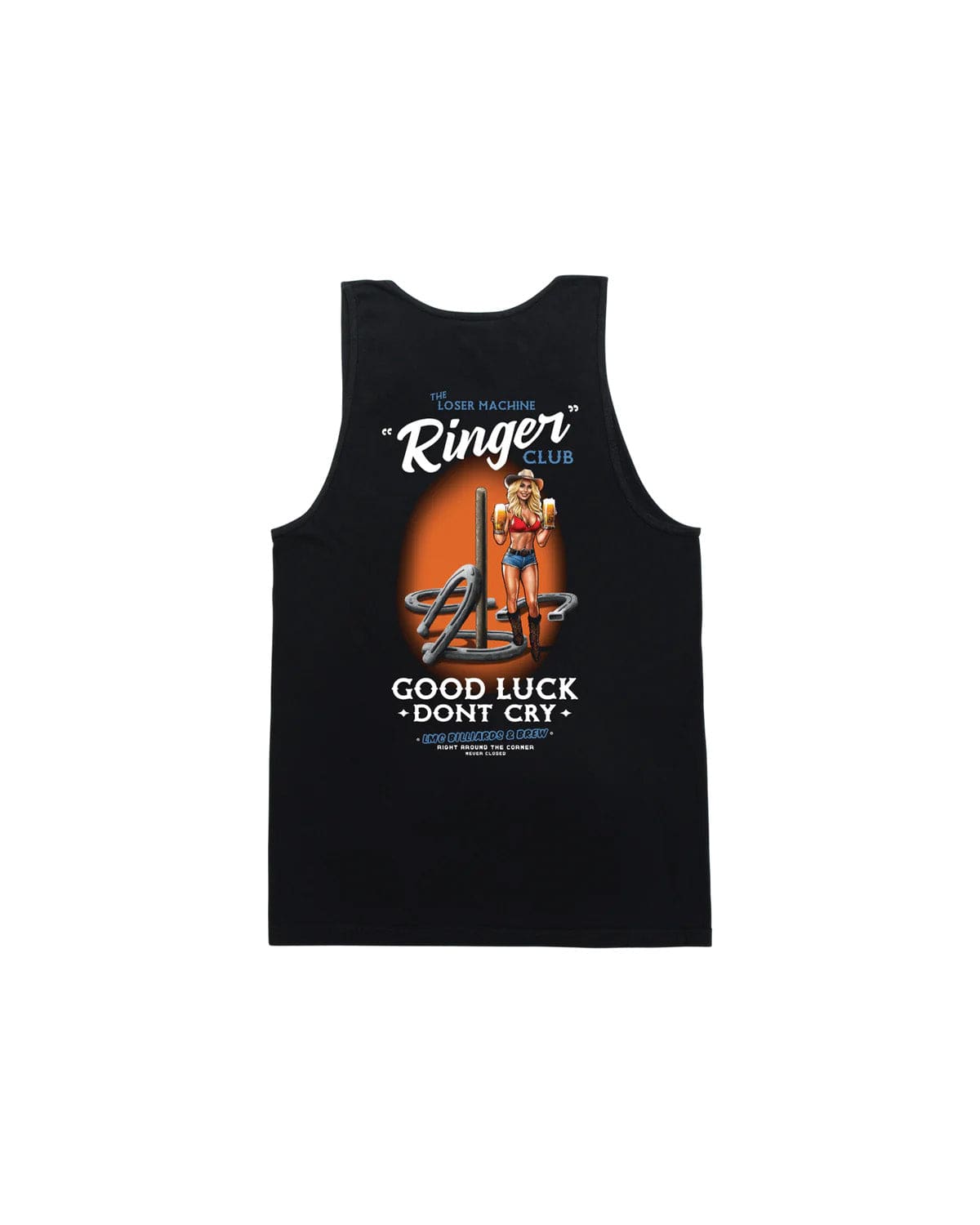 loser machine t-shirt Ringer Club Stock Tank
