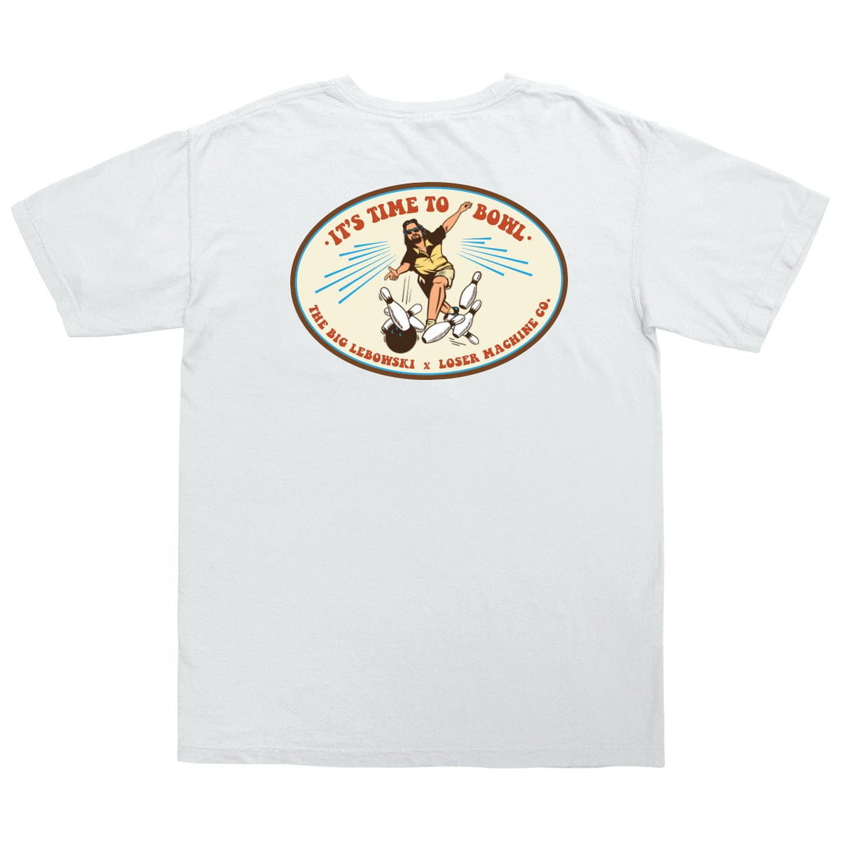 loser machine t-shirt THROWING ROCKS STOCK POCKET TEE