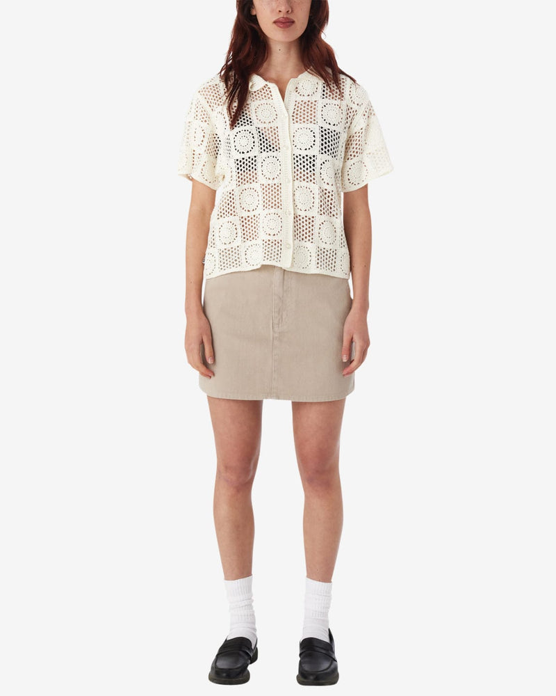 obey t-shirt Agatha Crochet Knit Sweater
