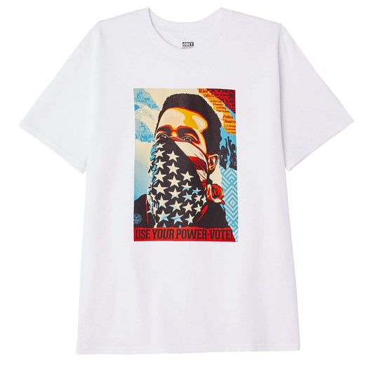 obey American Rage Vote Classic T-Shirt White foto 1