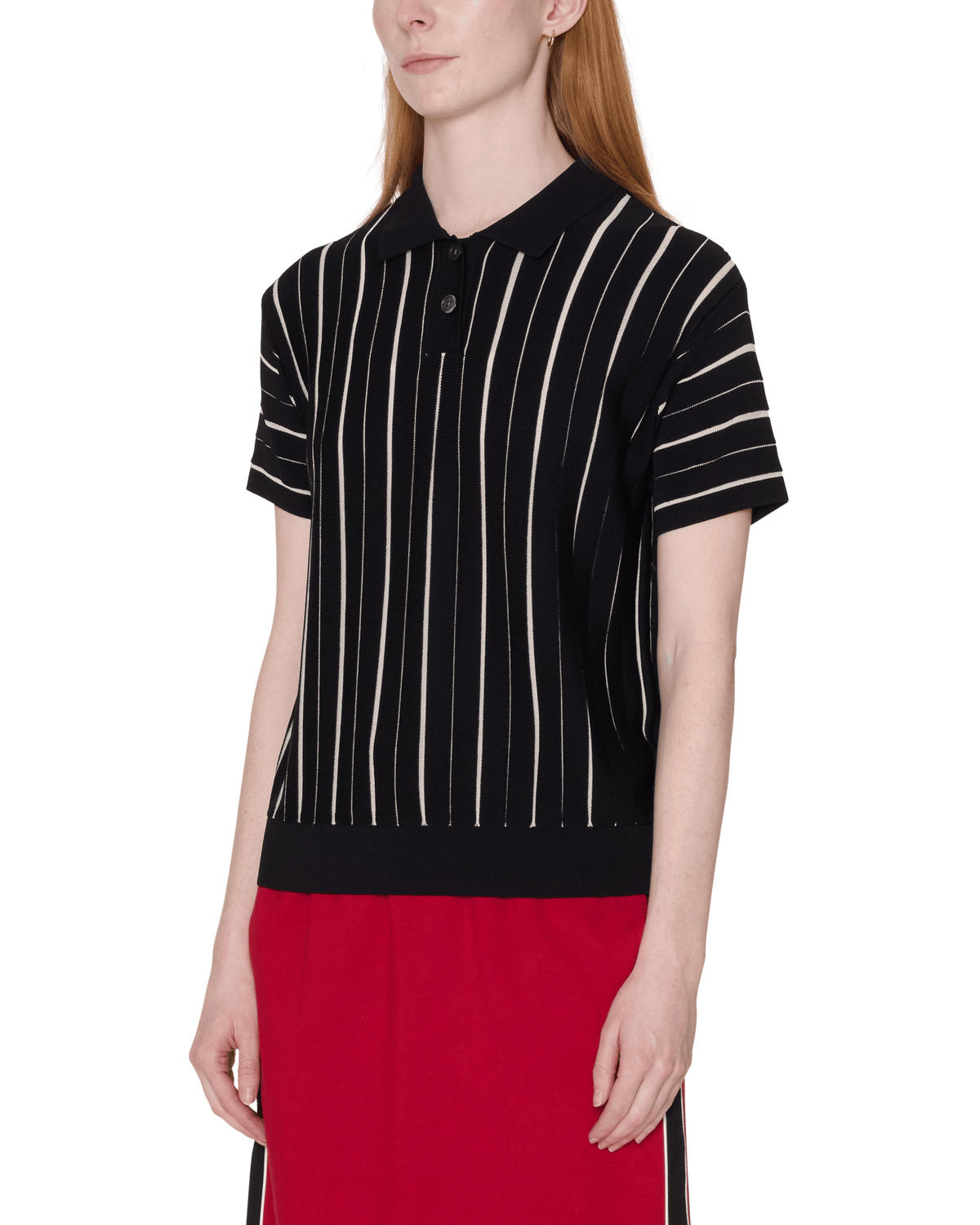 obey t-shirt Arlo Stripe Polo Sweater