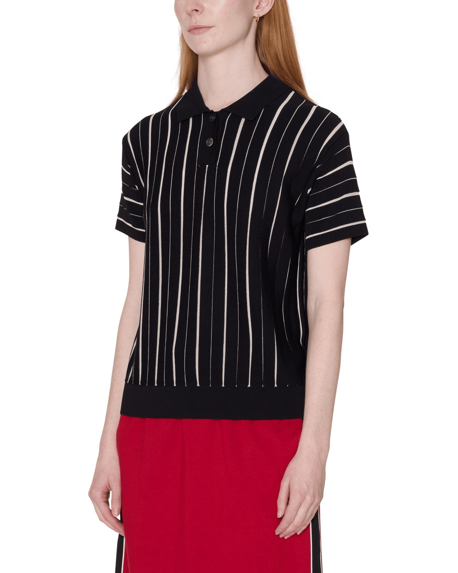 obey t-shirt Arlo Stripe Polo Sweater