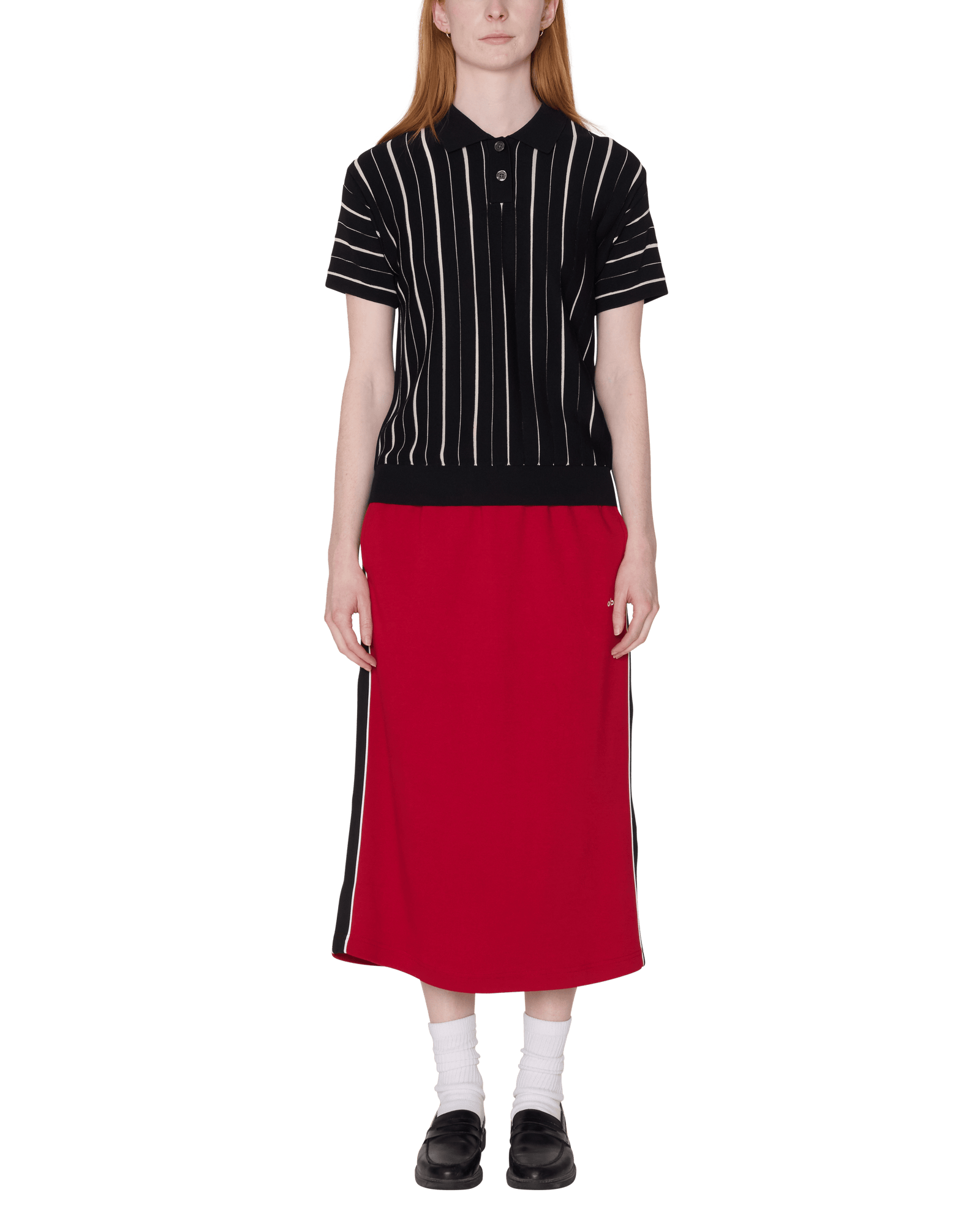 obey t-shirt Arlo Stripe Polo Sweater