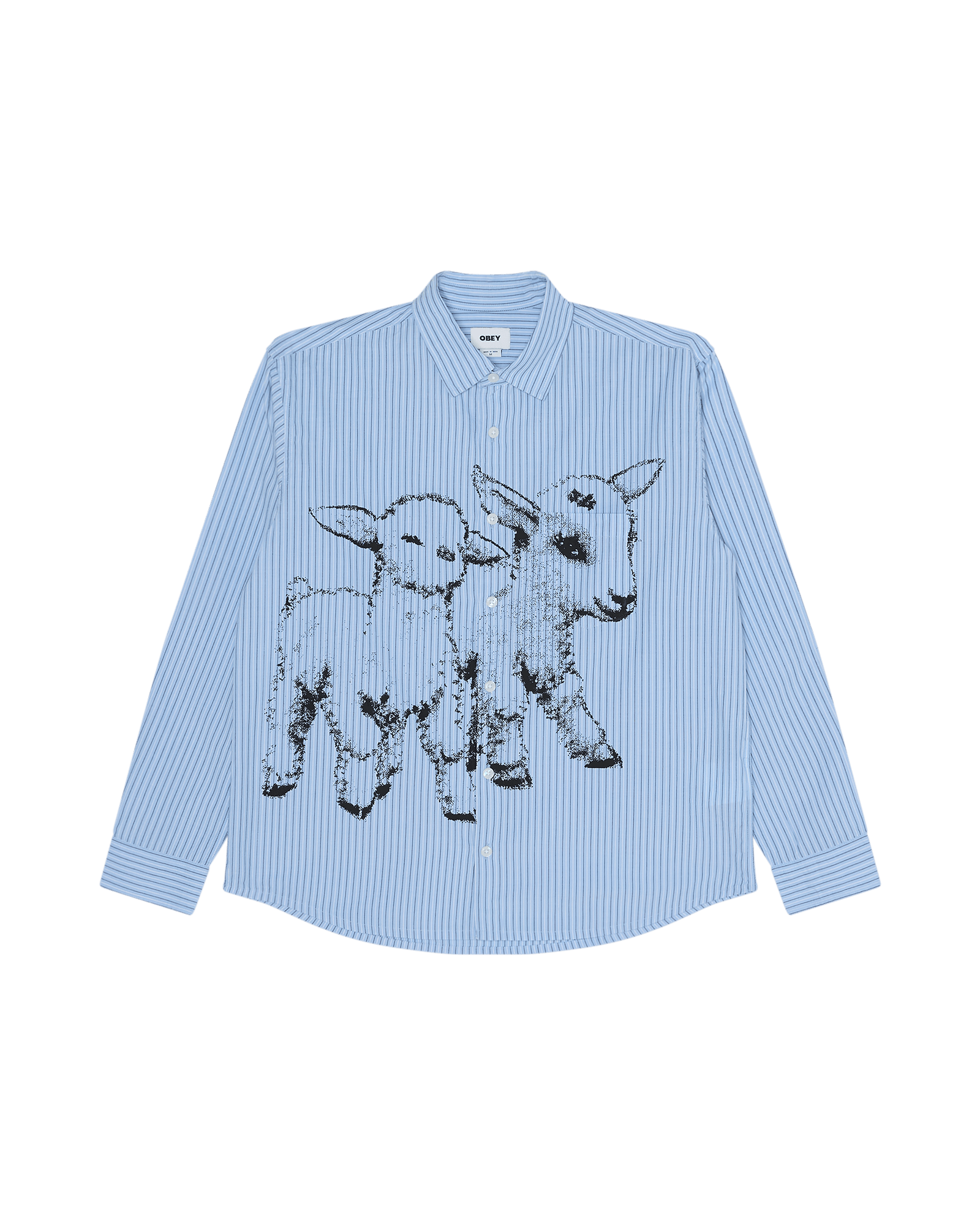 obey t-shirt Billy Woven Ls